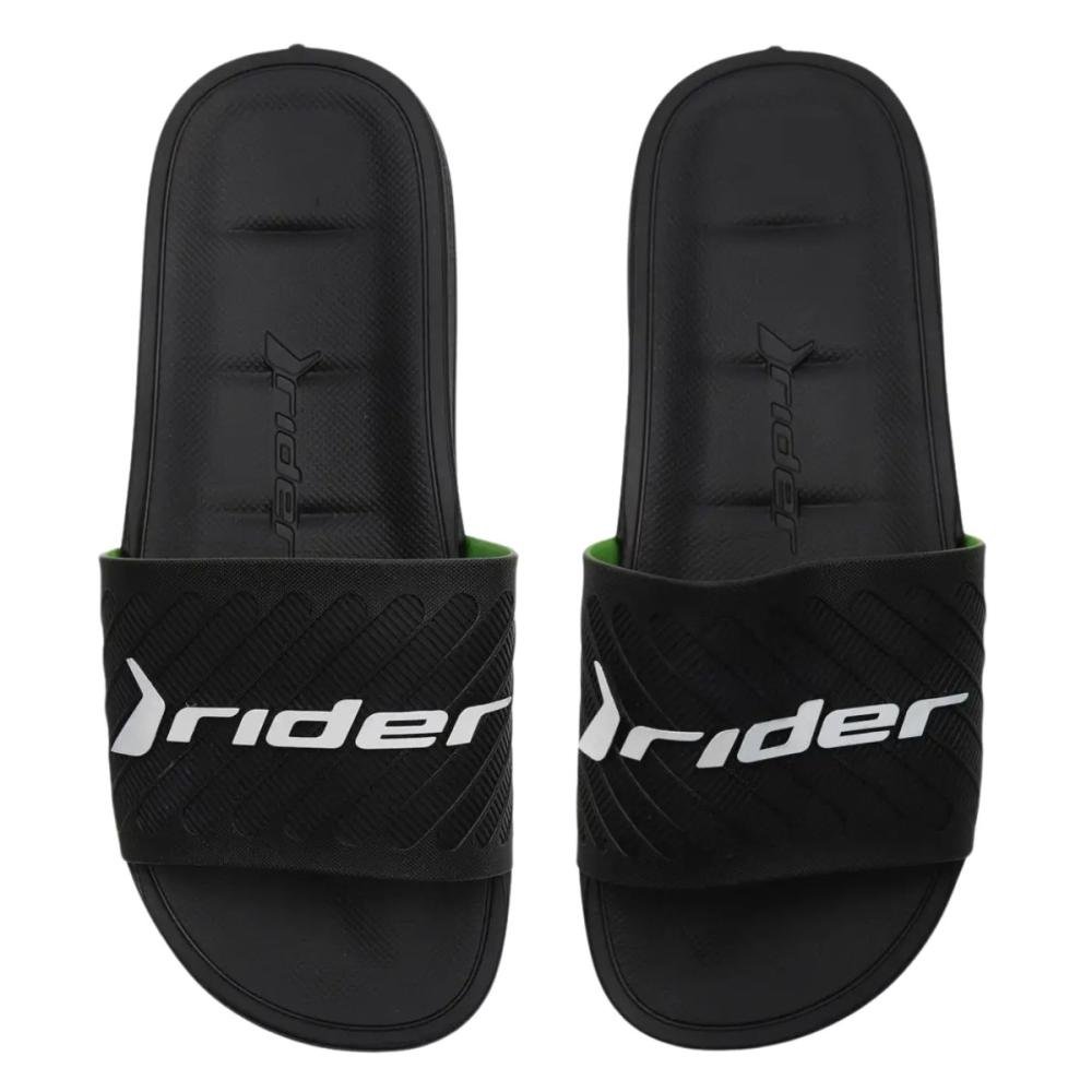 CHINELO SLIDE RIDER FREE II 12323 Preto/Branco 4