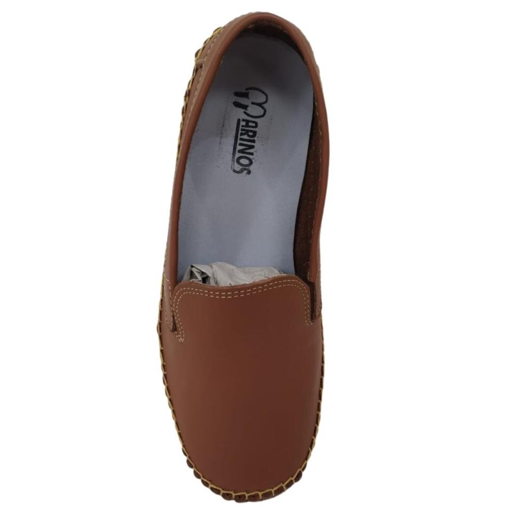 SAPATO MOCASSIM MARINOS 050 Marrom Claro 2