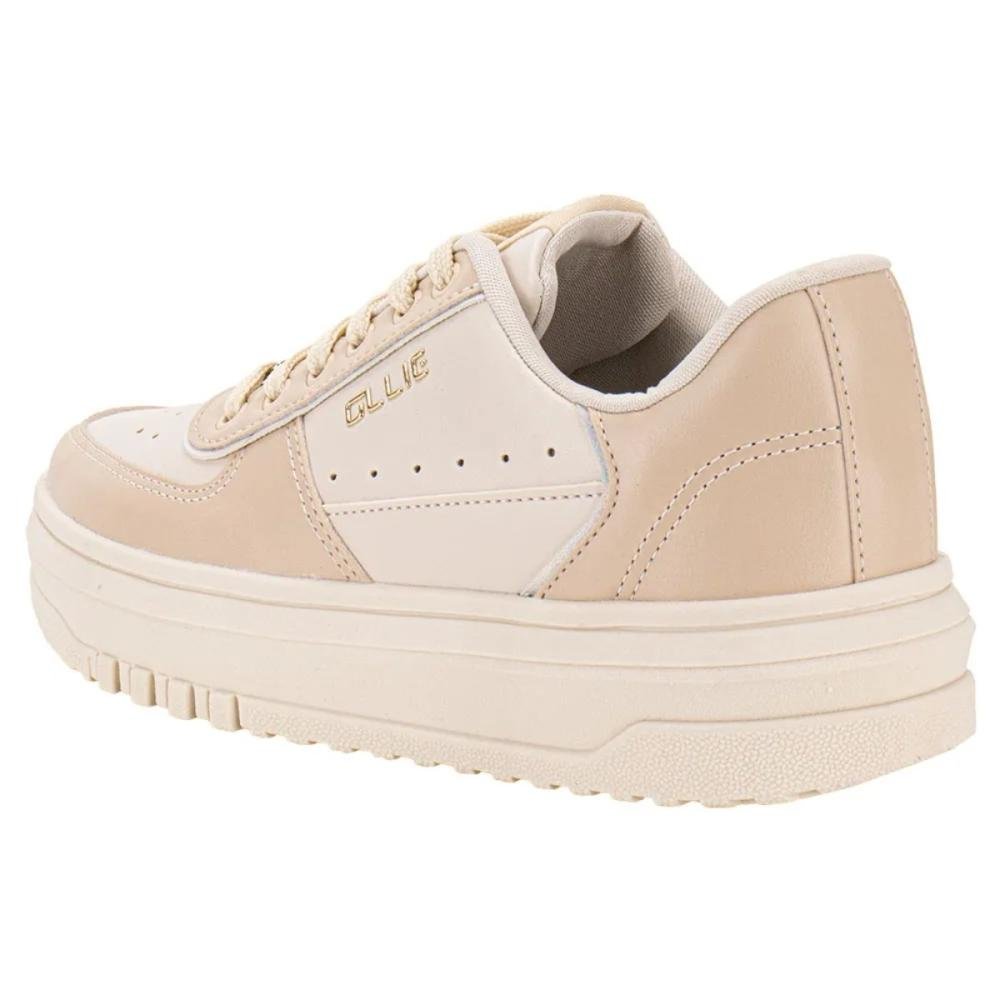 TÊNIS OLLIE VICK FEMININO CASUAL Bege 4