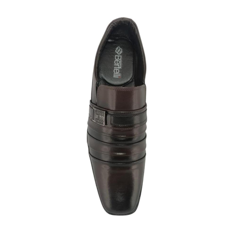 SAPATO SOCIAL BERTELLI CONFORT 70019 Marrom Escuro 3