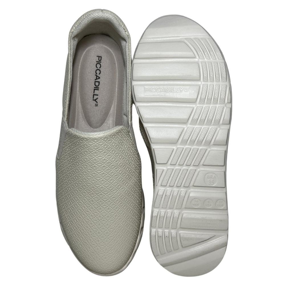 TÊNIS PICCADILLY SLIP ON CASUAL 970120 Off White 3