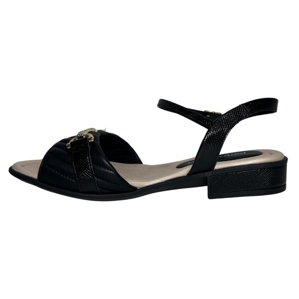 SANDÁLIA PICCADILLY TAILA SALTO BAIXO 590072 Preto 4