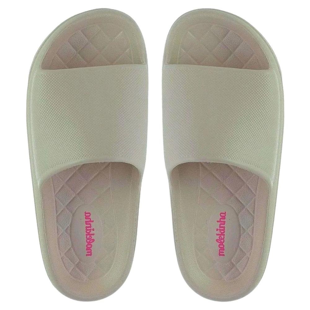 CHINELO MOLEKINHA MENINA SLIDE NUVEM 2338.100 Verde 3