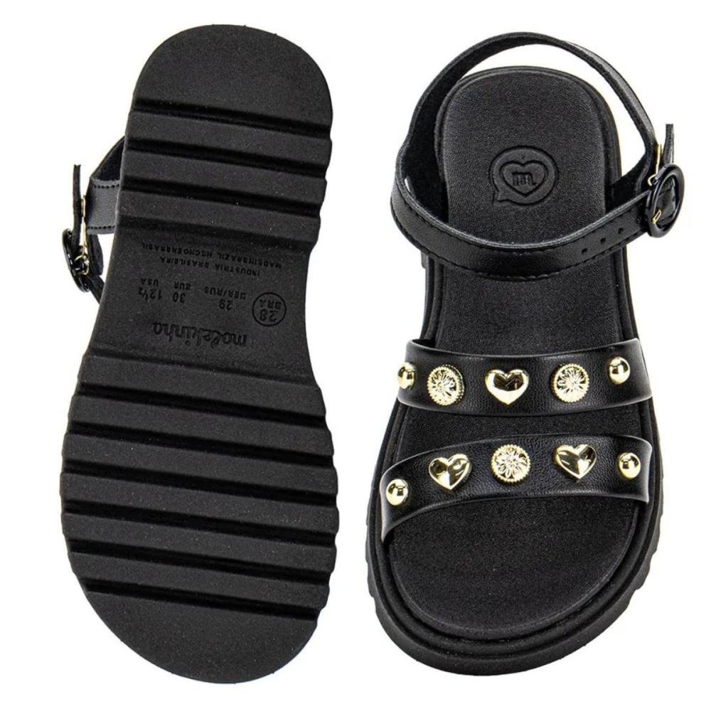 SANDÁLIA MOLEKINHA MENINA 2344.142 Preto 3