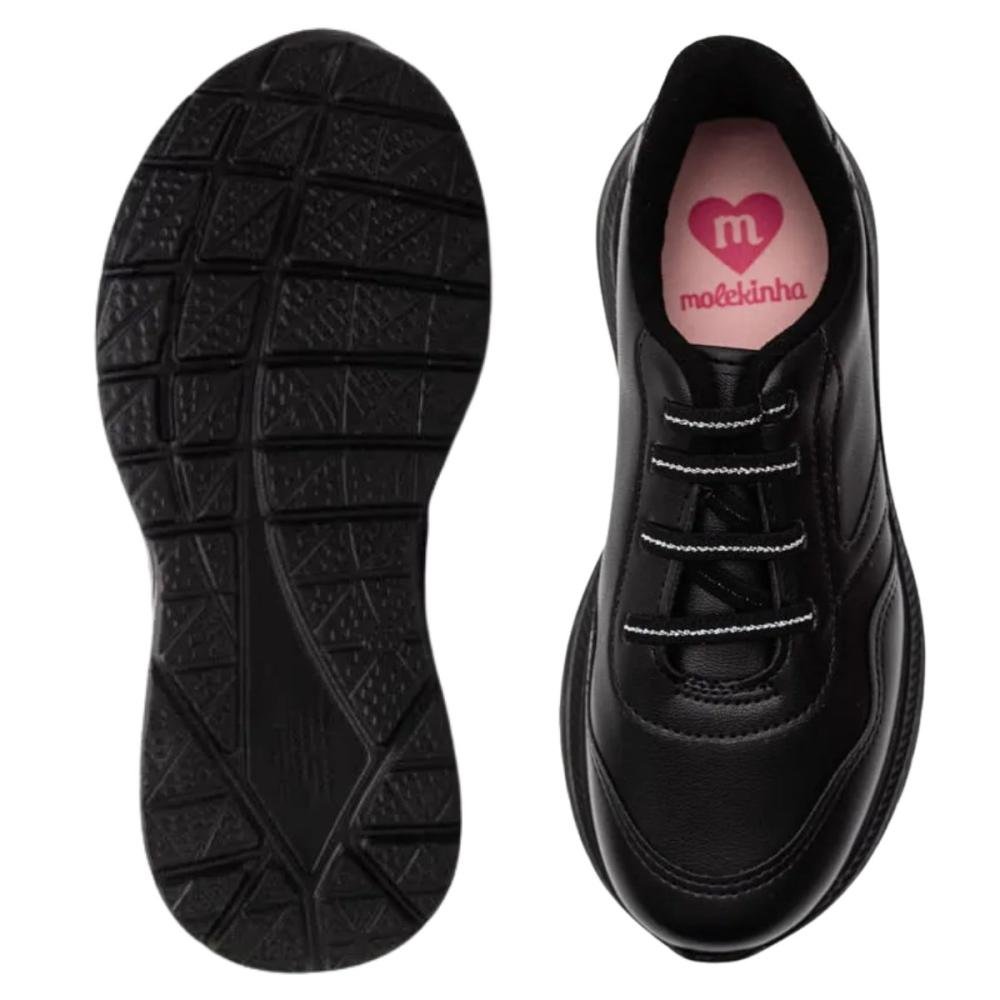 TÊNIS MOLEKINHA MENINA CASUAL 2584.105  Preto 3
