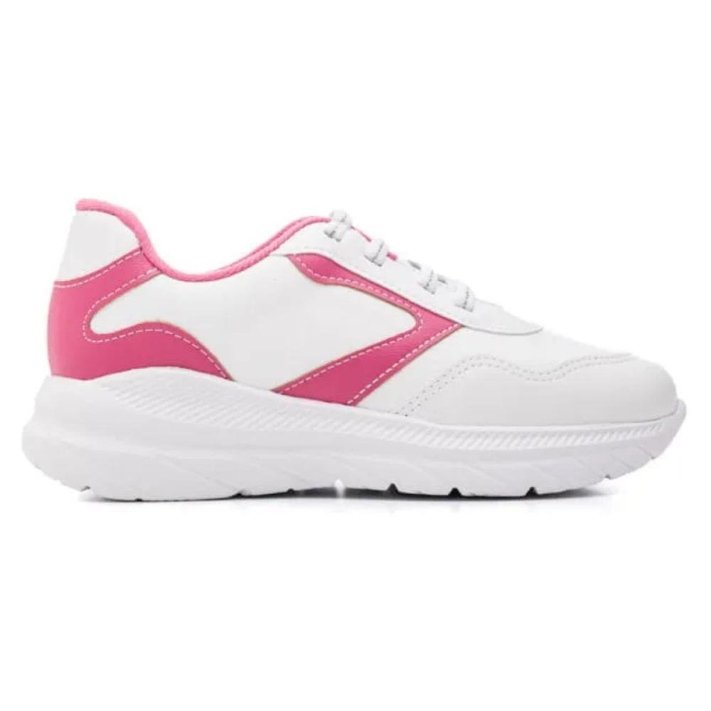 TÊNIS MOLEKINHA MENINA CASUAL 2584.105 Branco/Rosa 2