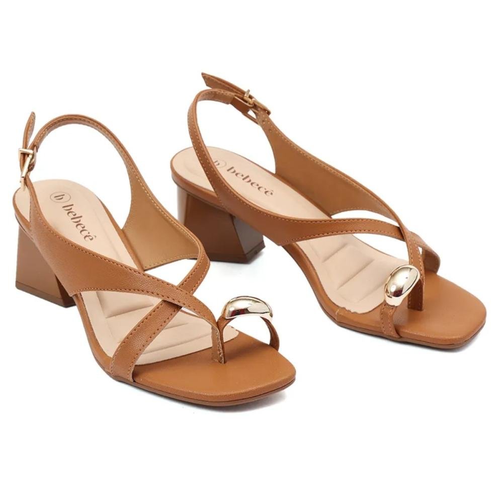 SANDÁLIA BEBECÊ RING TOE SALTO BLOCO T5260-064 Marrom 2