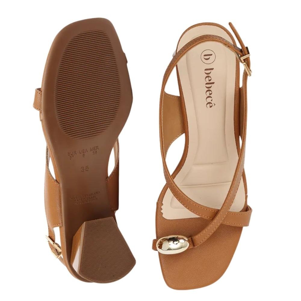 SANDÁLIA BEBECÊ RING TOE SALTO BLOCO T5260-064 Marrom 3