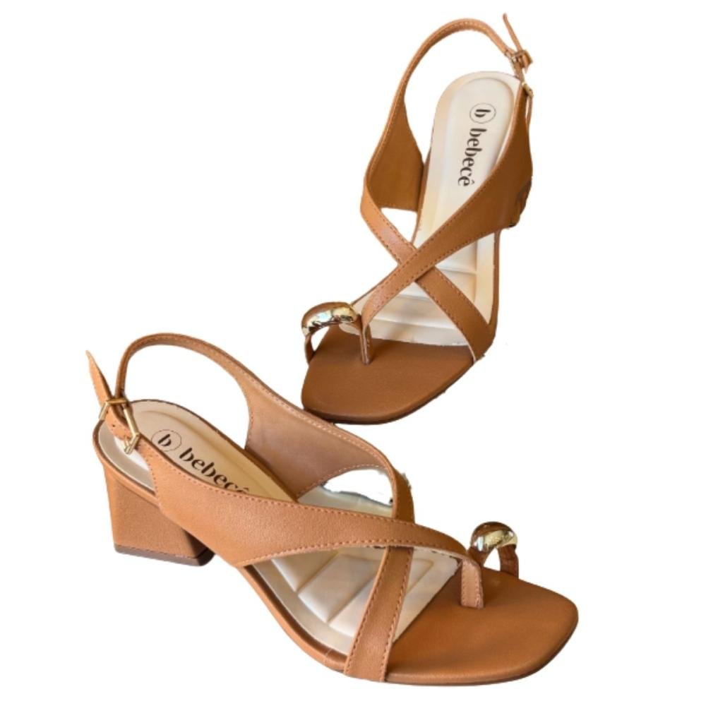 SANDÁLIA BEBECÊ RING TOE SALTO BLOCO T5260-064 Marrom 5