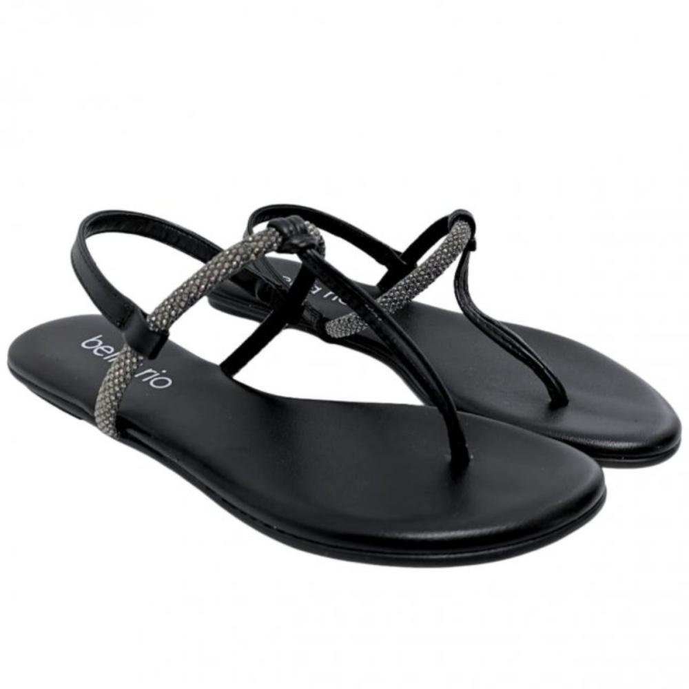 SANDÁLIA RASTEIRA BEIRA RIO METALIZADA 8384.769 Preto 2