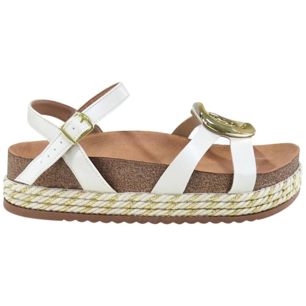 SANDÁLIA PAPETE BEIRA RIO FLATFORM 8546.207 Off White 2