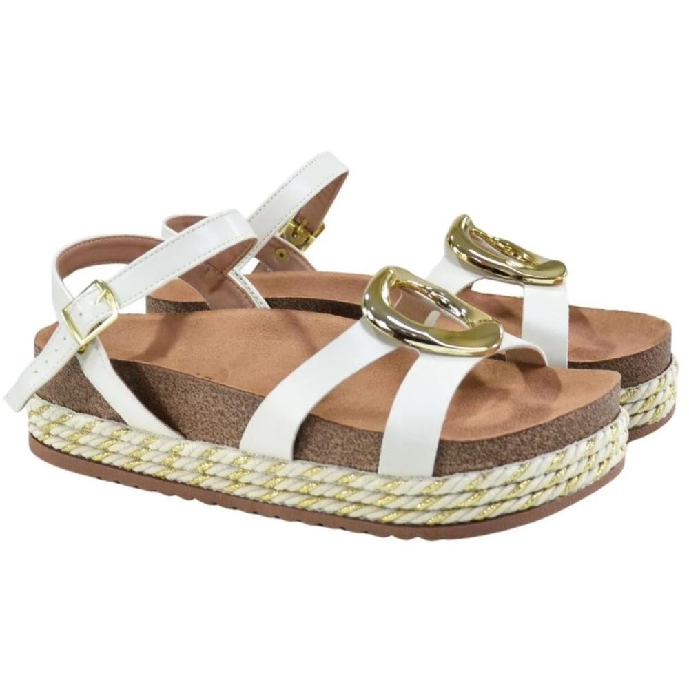 SANDÁLIA PAPETE BEIRA RIO FLATFORM 8546.207 Off White 3