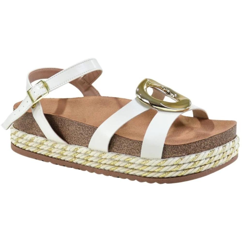 SANDÁLIA PAPETE BEIRA RIO FLATFORM 8546.207 Off White 4