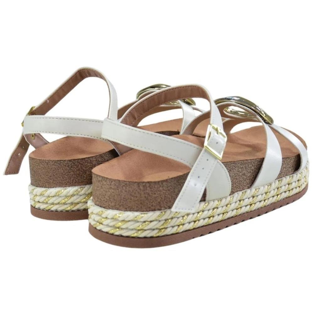SANDÁLIA PAPETE BEIRA RIO FLATFORM 8546.207 Off White 5