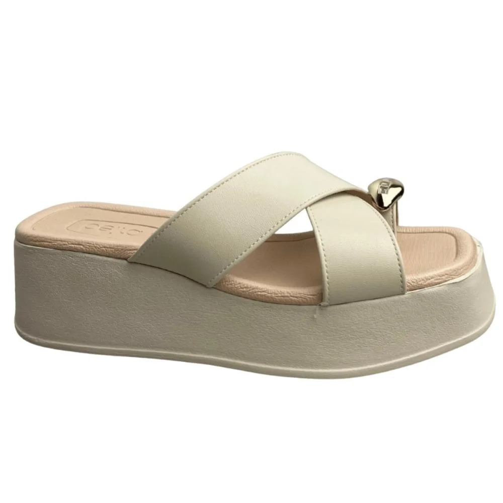 TAMANCO BEIRA RIO PLATAFORMA RING TOE 8530.114 Off White 2