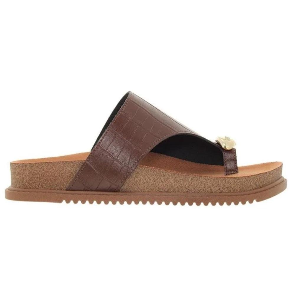 PAPETE BEIRA RIO RING TOE 8524.110 Marrom 2