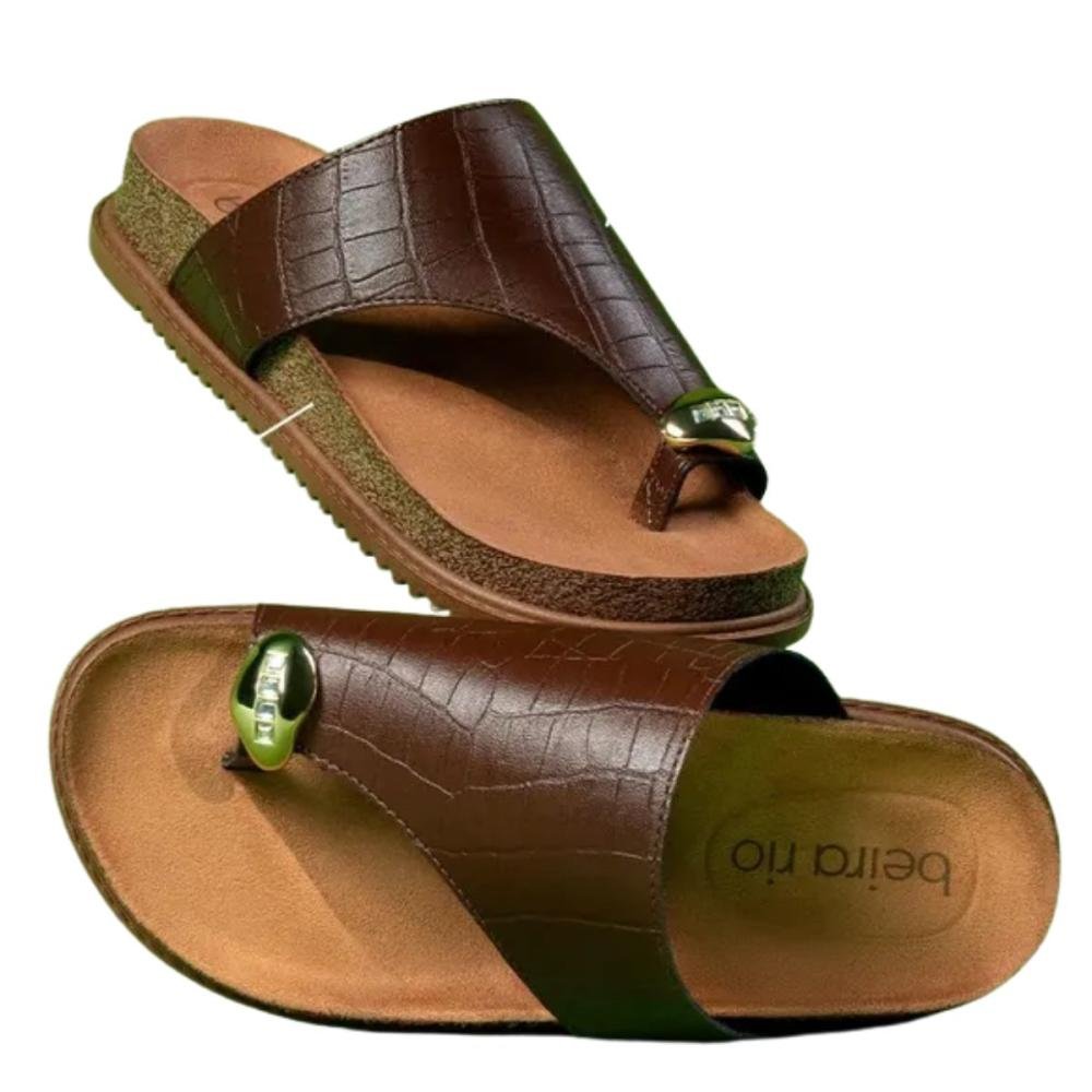 PAPETE BEIRA RIO RING TOE 8524.110 Marrom 5