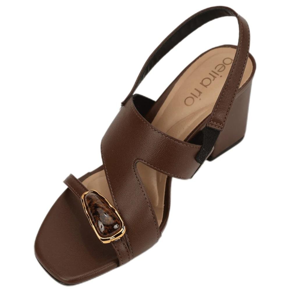 SANDÁLIA BEIRA RIO SALTO BLOCO RING TOE 8436.243 Marrom 3