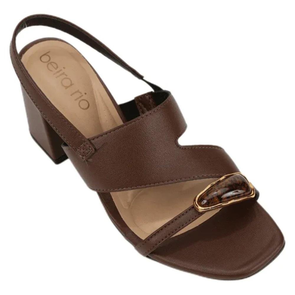 SANDÁLIA BEIRA RIO SALTO BLOCO RING TOE 8436.243 Marrom 5