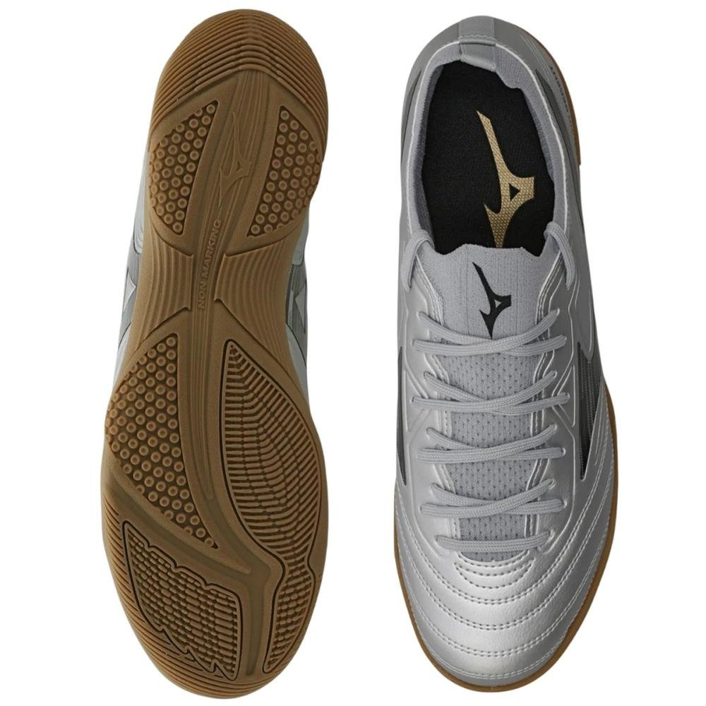 CHUTEIRA FUTSAL MIZUNO MASCULINA REGENT IN Prata 2