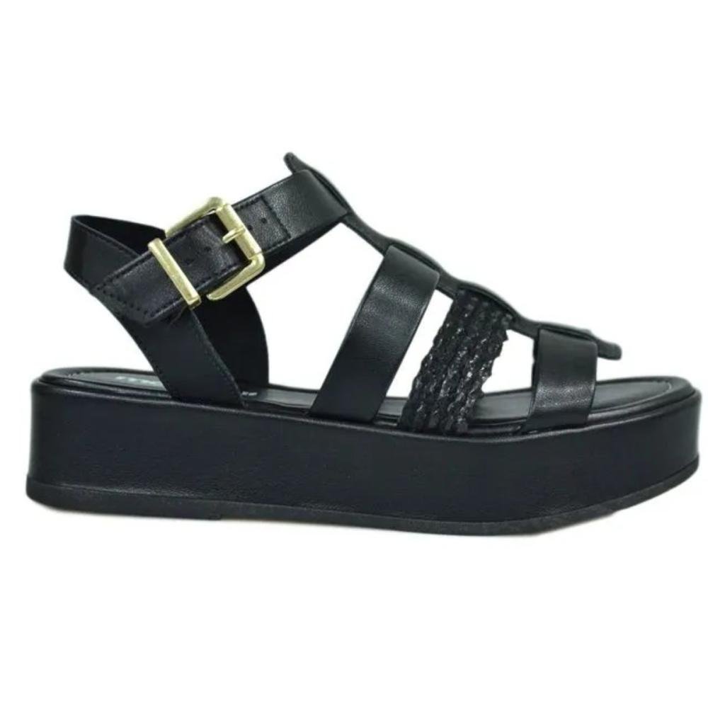 SANDÁLIA MOLECA PLATAFORMA 5553.102 Preto 2