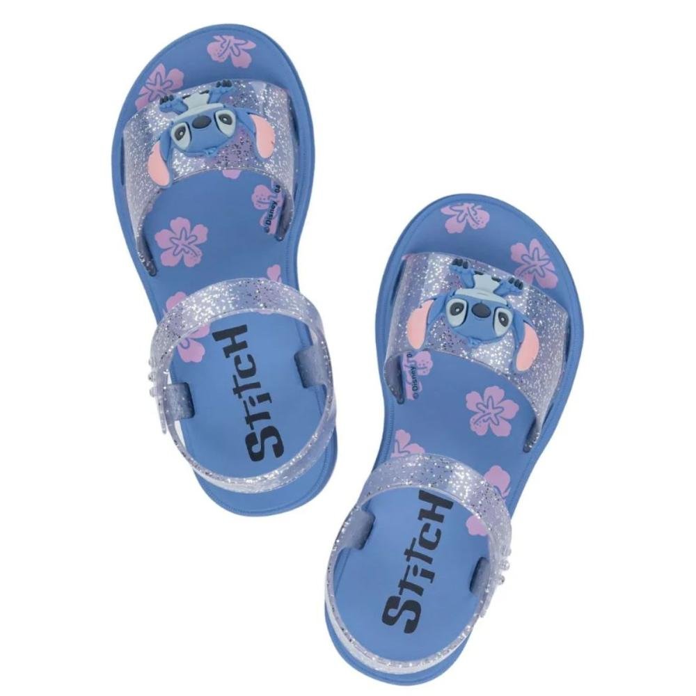 SANDÁLIA GRENDENE KIDS GLITTER STITCH TO PLAY 23196 Azul 4