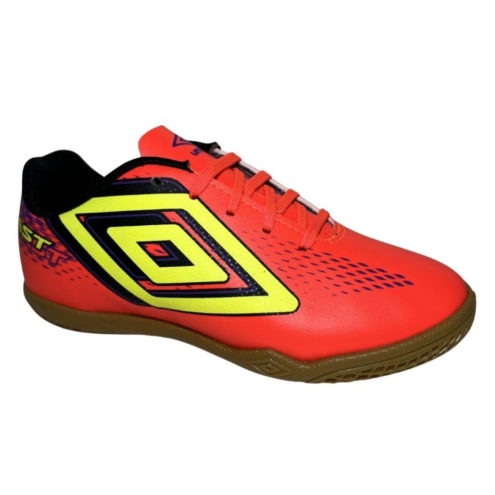 CHUTEIRA FUTSAL UMBRO FAST II JR U07FB00393 Laranja/Amarelo 3