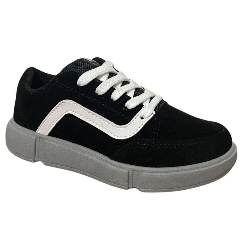 TÊNIS MOLEKINHO MENINO CASUAL 2838.129  Preto/Branco 2