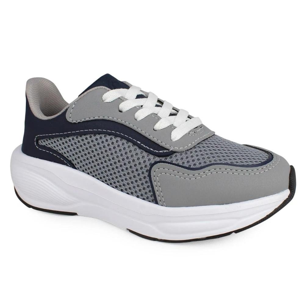 TÊNIS MOLEKINHO MENINO ESPORTIVO 2869.105  Cinza/Azul 3