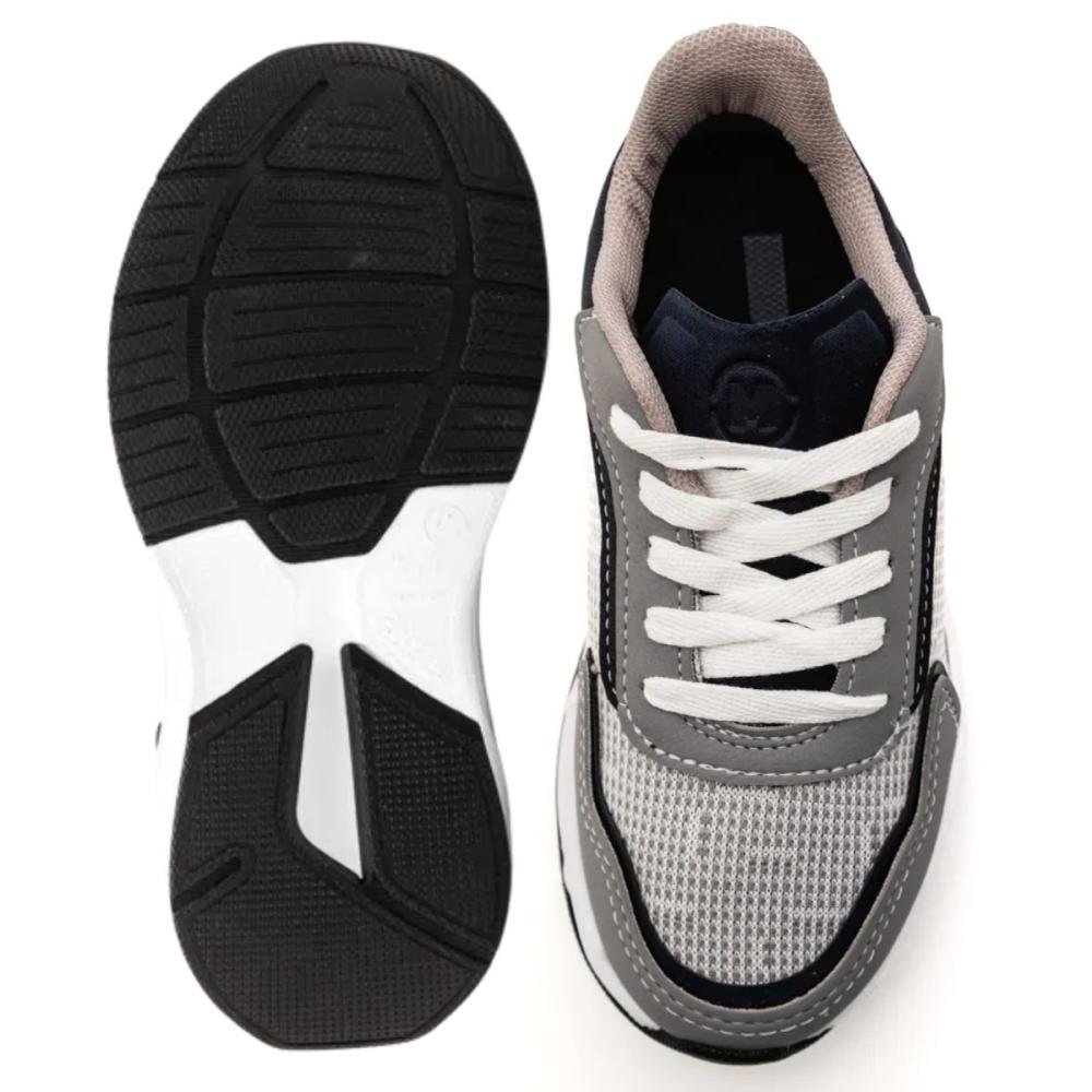 TÊNIS MOLEKINHO MENINO ESPORTIVO 2869.105 Cinza/Azul 2
