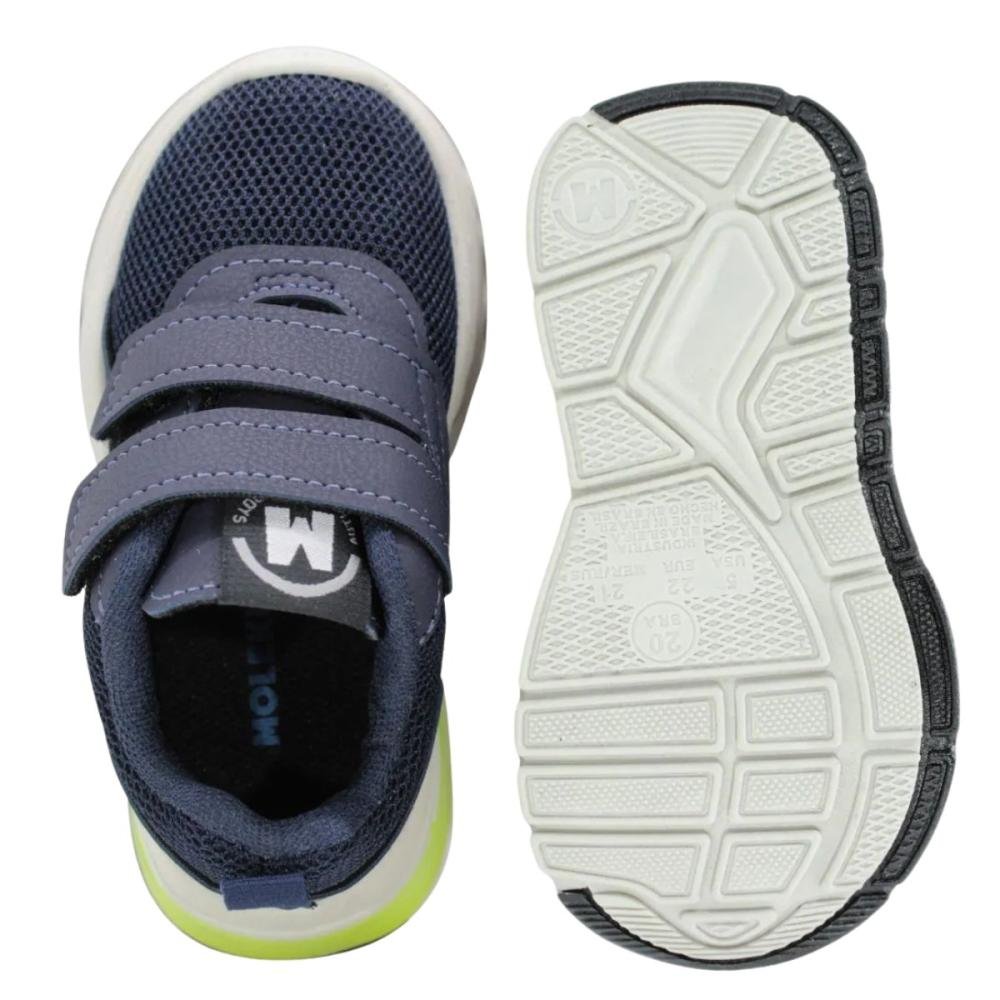 TÊNIS MOLEKINHO BABY LED 2645.201 Azul Marinho 5
