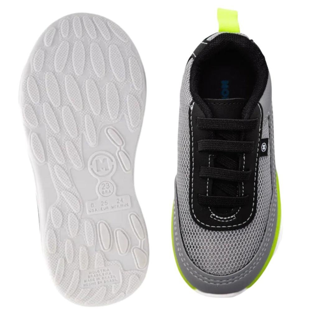 TÊNIS MOLEKINHO BABY LED 2620.120 Cinza/Preto 3