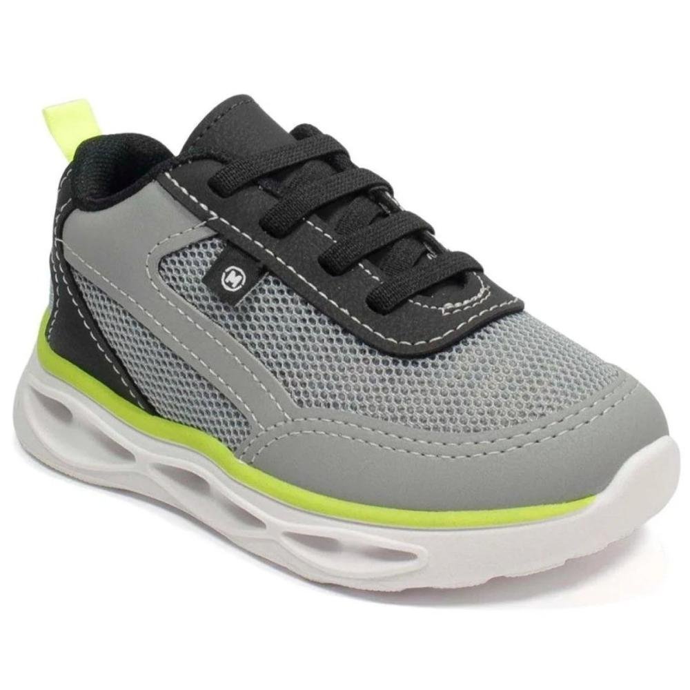TÊNIS MOLEKINHO BABY LED 2620.120 Cinza/Preto 5