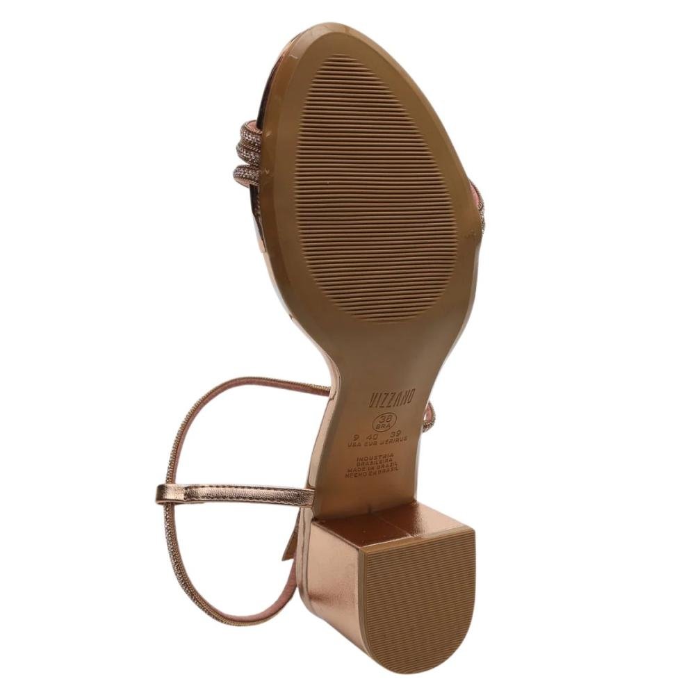 SANDÁLIA VIZZANO SALTO BLOCO STRASS 6291.1175 Rose 5