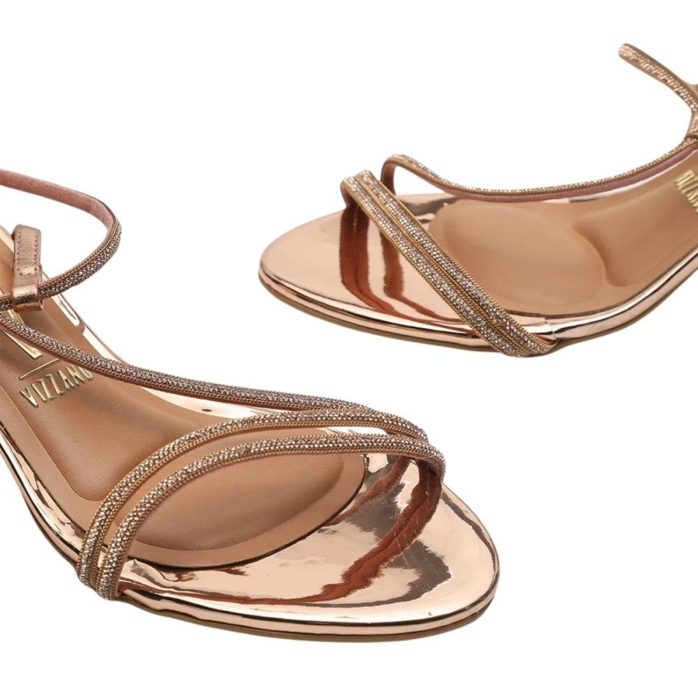 SANDÁLIA VIZZANO SALTO BLOCO STRASS 6291.1175 Rose 6