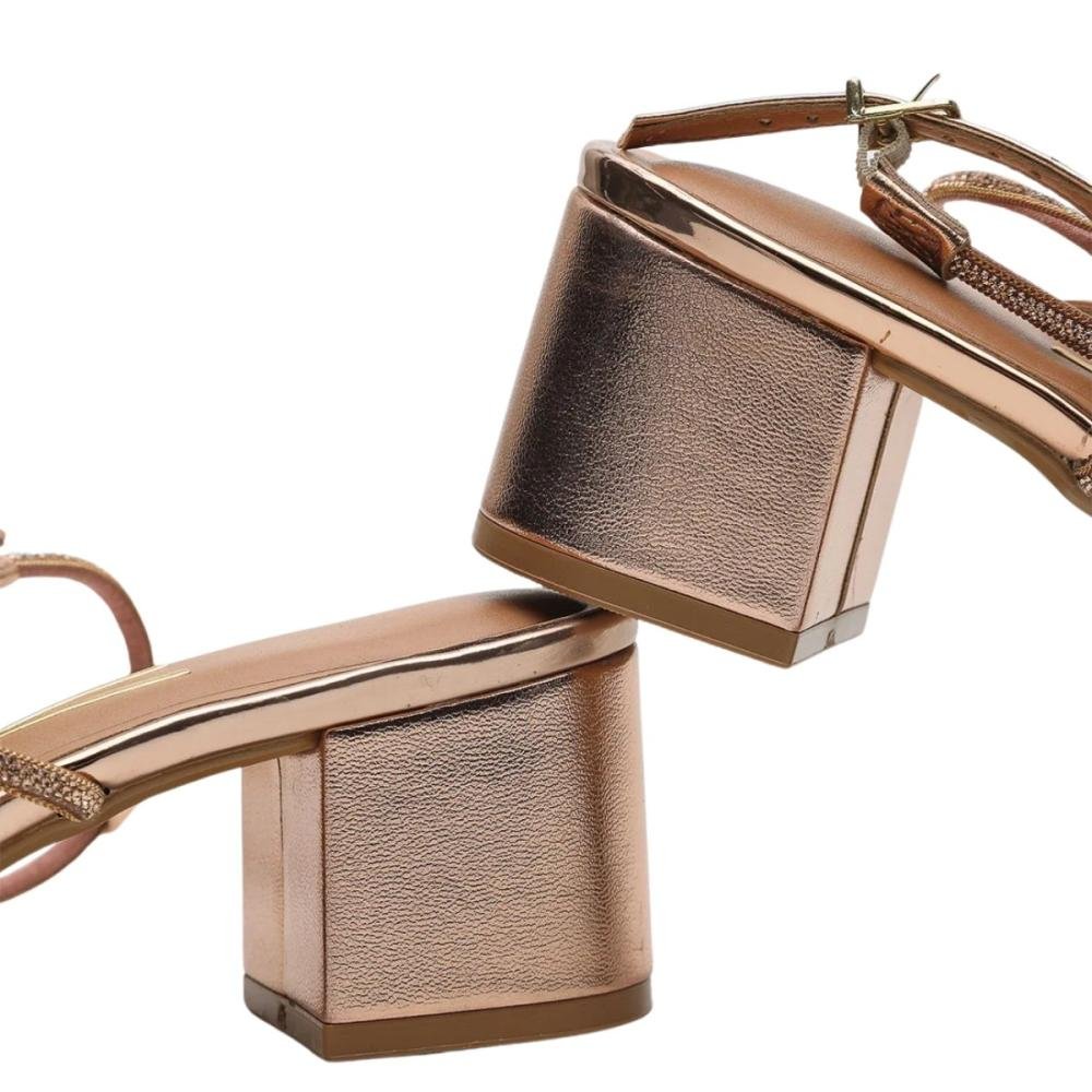 SANDÁLIA VIZZANO SALTO BLOCO STRASS 6291.1175 Rose 7