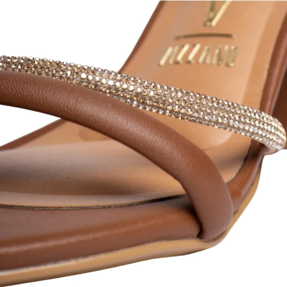 SANDÁLIA VIZZANO SALTO GROSSO STRASS 6262.1034 Marrom 4
