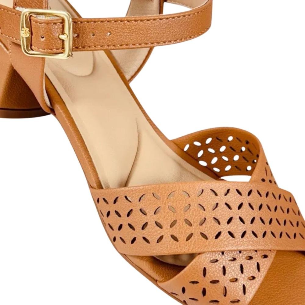 SANDÁLIA MODARE SALTO BLOCO ULTRACONFORTO 7211.105 Camel 7