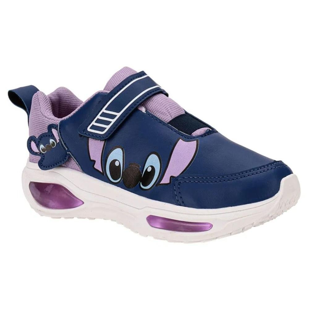 TÊNIS MINIPÉ LED STITCH BABY MENINA MP2516  Azul/Roxo 2