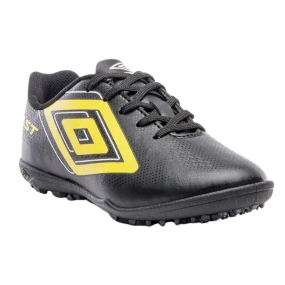 CHUTEIRA SOCIETY UMBRO FAST II JR U07FB00392 Preto/Amarelo 3
