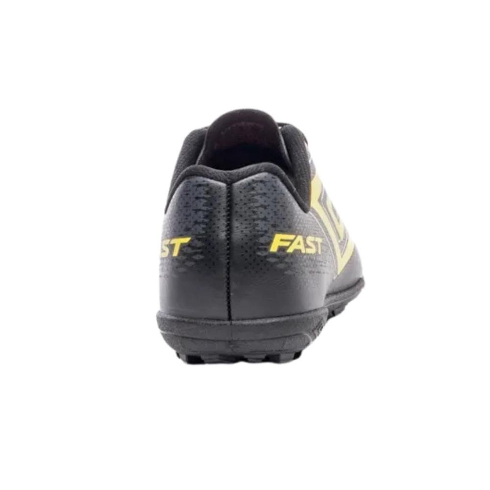 CHUTEIRA SOCIETY UMBRO FAST II JR U07FB00392 Preto/Amarelo 5