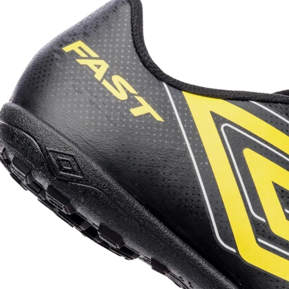 CHUTEIRA SOCIETY UMBRO FAST II JR U07FB00392 Preto/Amarelo 6