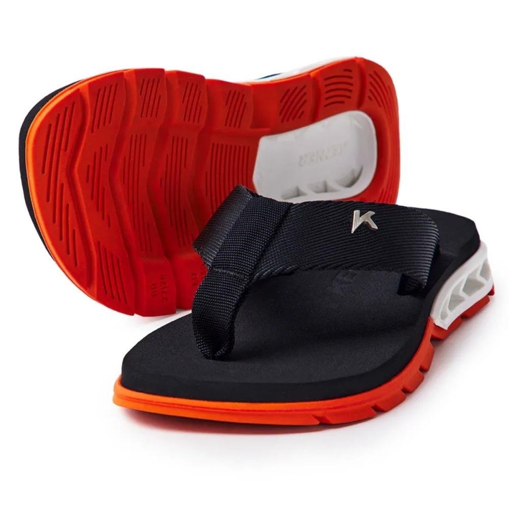CHINELO KENNER RAKKA KIDS  Preto/Laranja 2