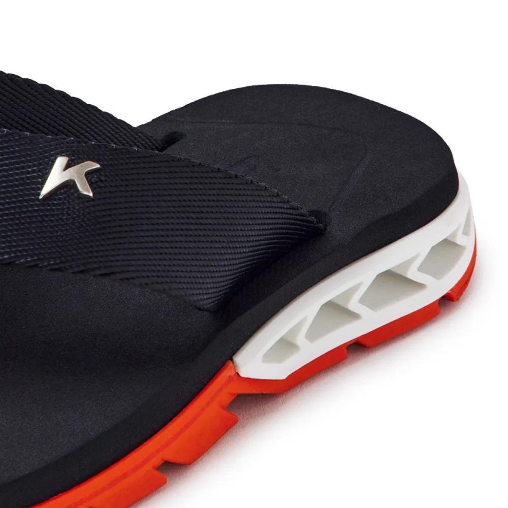 CHINELO KENNER RAKKA KIDS  Preto/Laranja 4