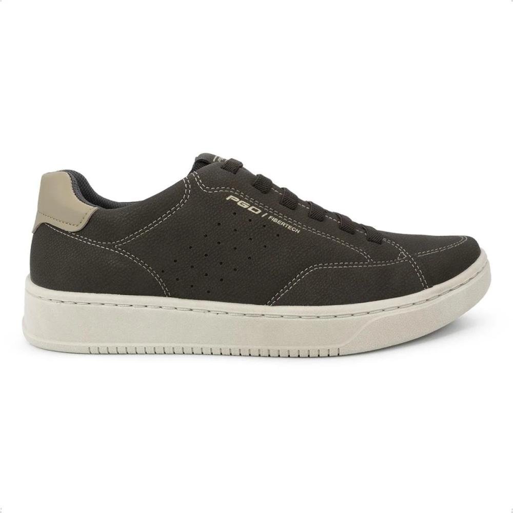 SAPATÊNIS PEGADA MASCULINO EM MICROFIBRA 171907 Marrom 4