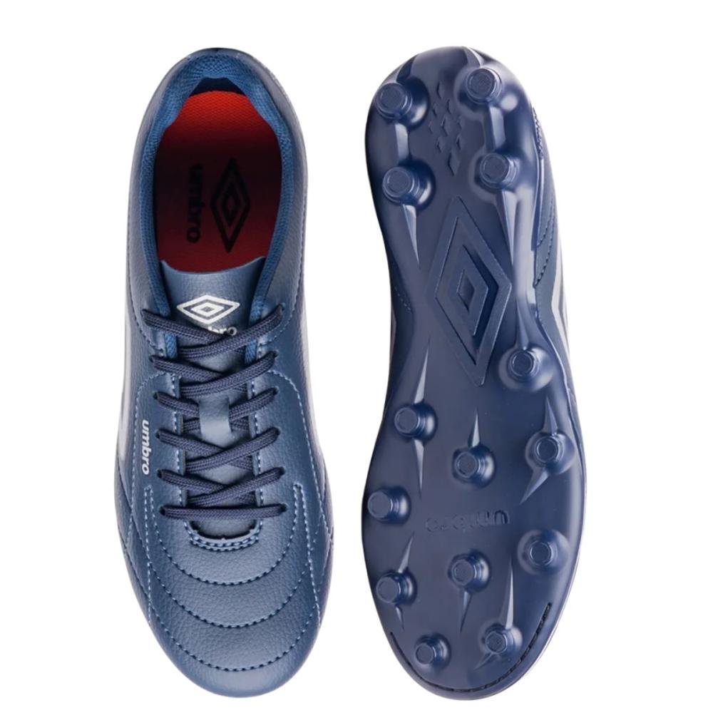 CHUTEIRA CAMPO UMBRO CLASS FOOTBALLER U1FB00310 Azul Escuro/Prata 3