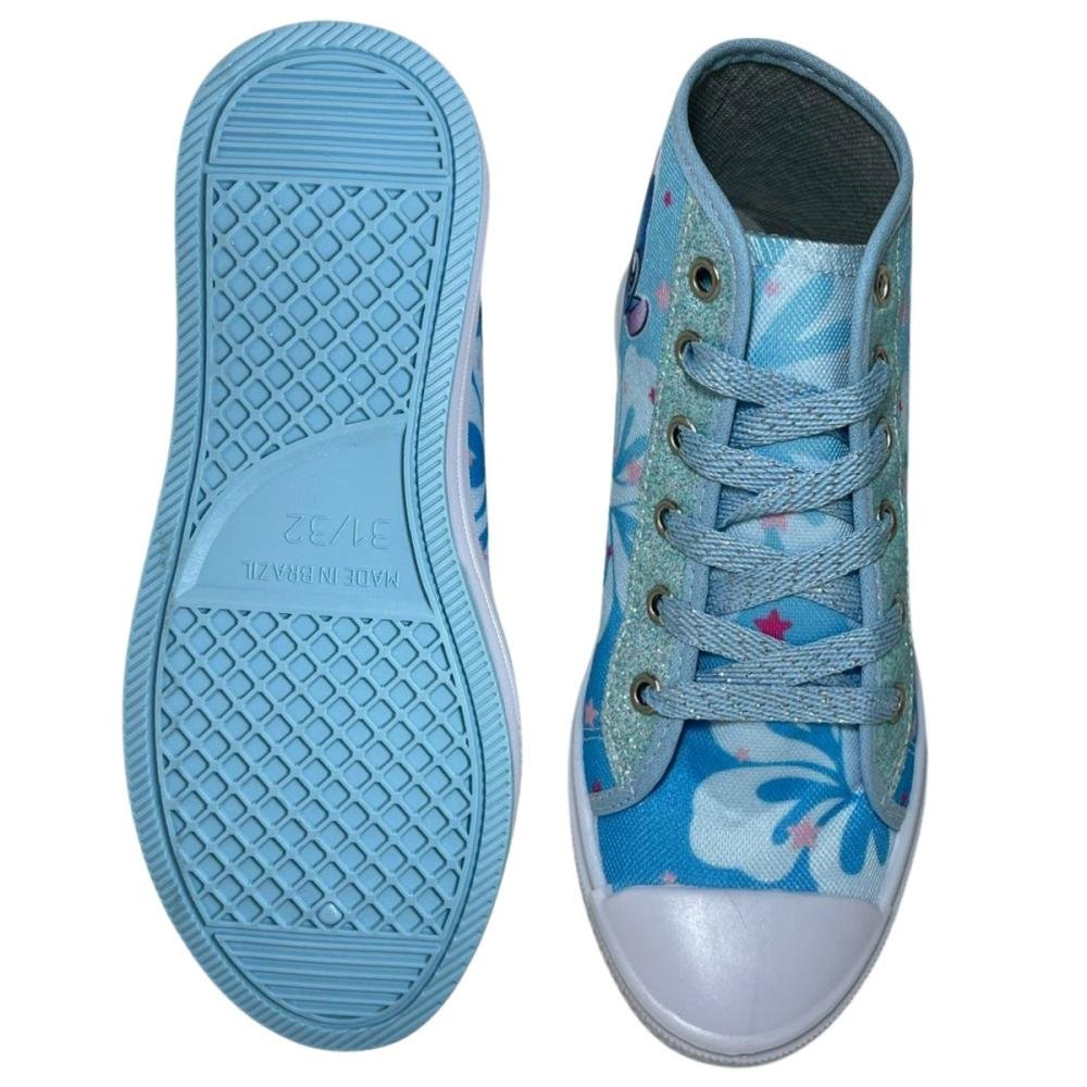 TÊNIS ORTOBESSA INFANTIL CANO ALTO STITCH 42 Azul 2