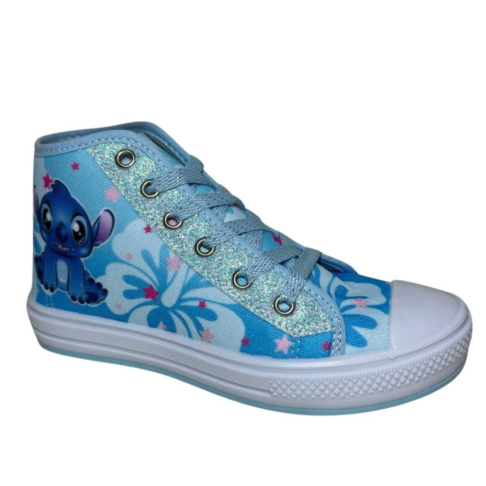 TÊNIS ORTOBESSA INFANTIL CANO ALTO STITCH 42 Azul 4