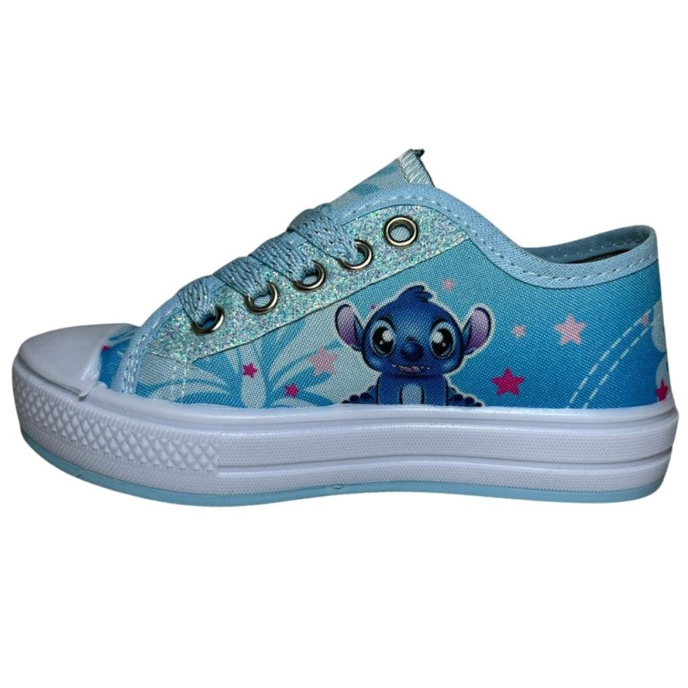 TÊNIS ORTOBESSA INFANTIL CANO BAIXO STITCH 21 Azul 4
