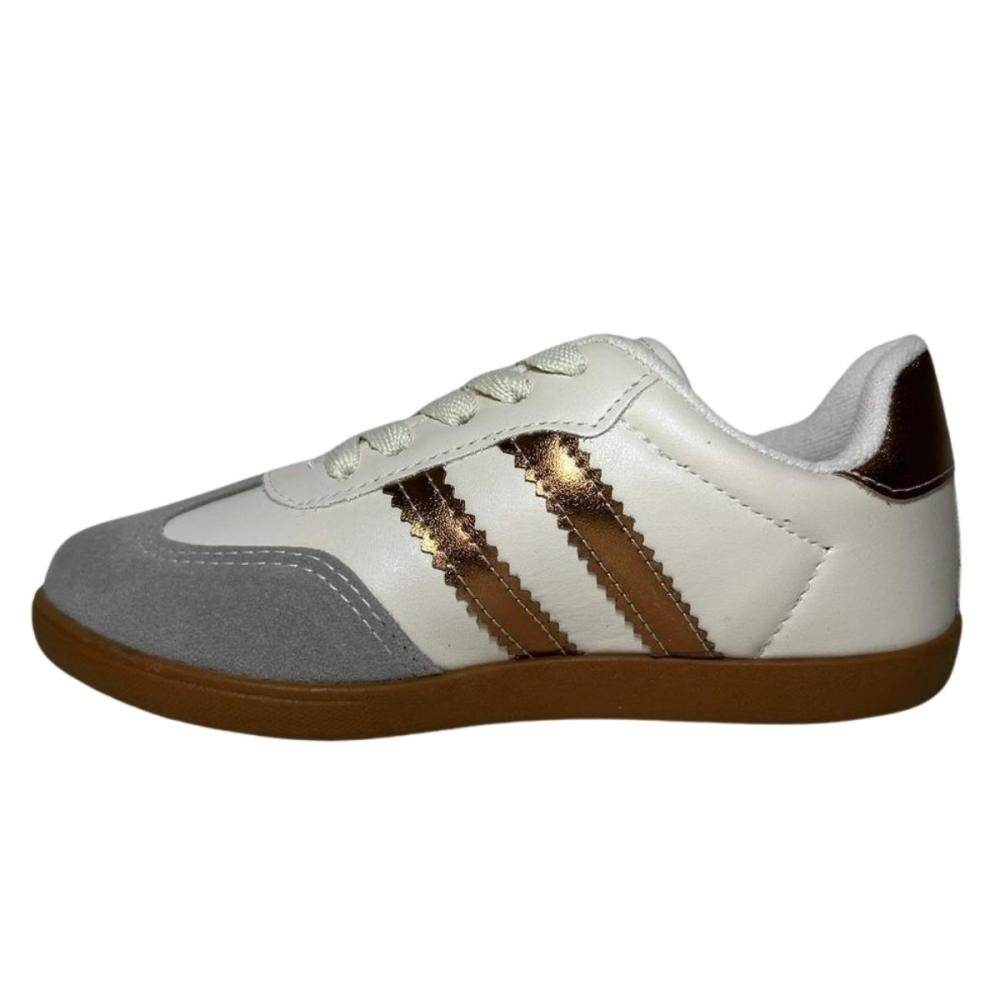 TÊNIS ADDAN CASUAL RETRÔ INFANTIL 18119 Bronze 4